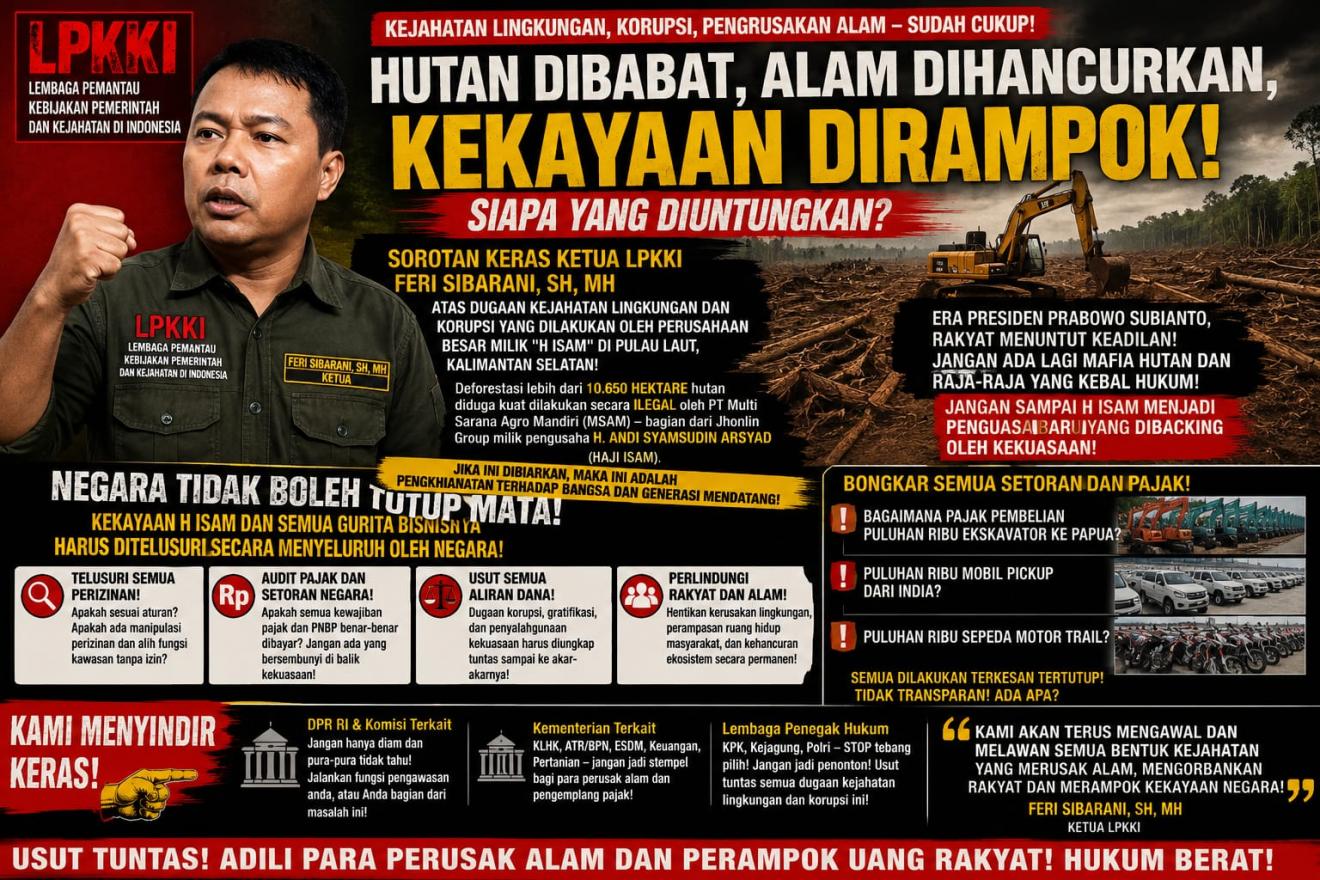 Dugaan Pembalakan Hutan Raksasa di Balik Ekspansi Sawit Pulau Laut, Diduga Perizinan Penuh Rekayasa
